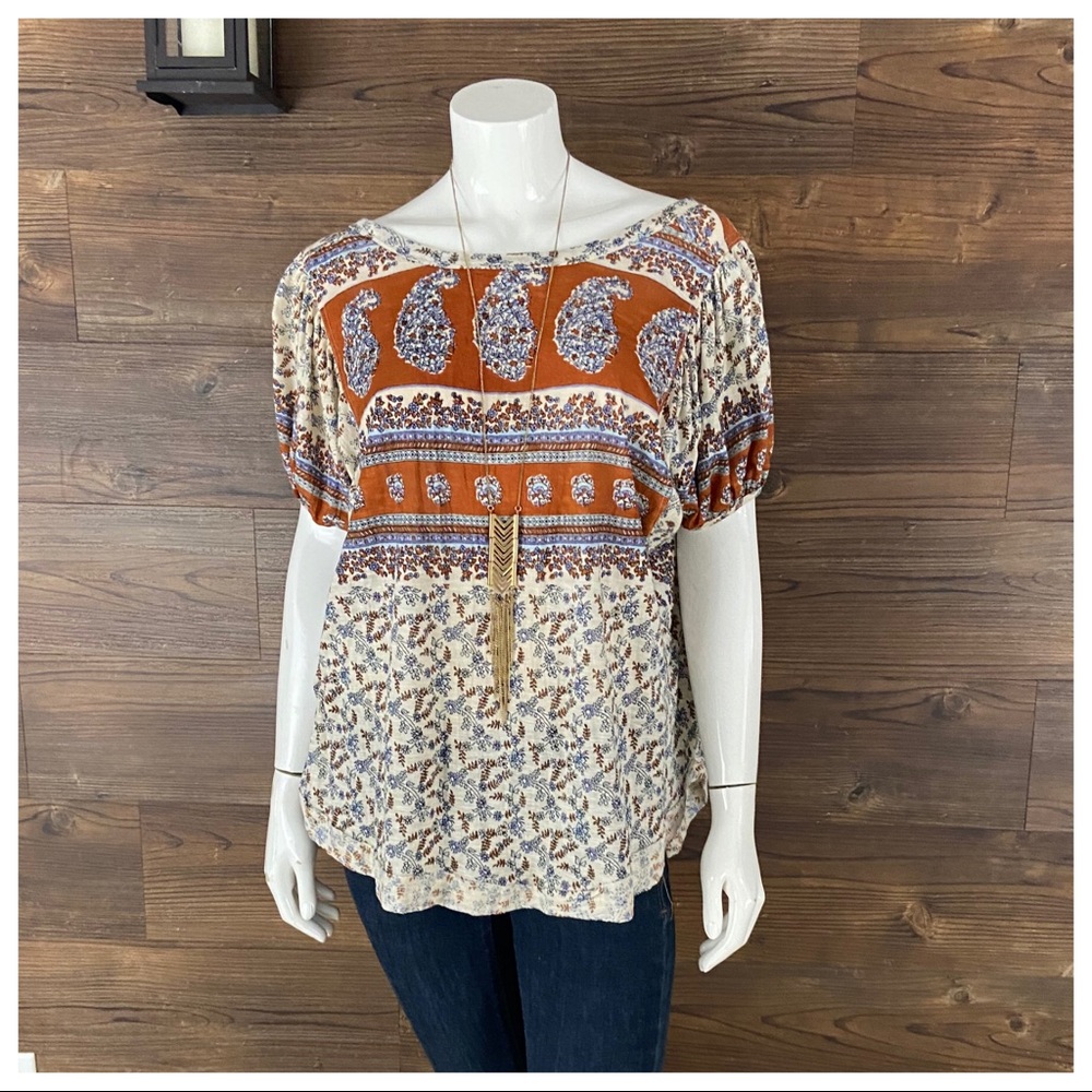NWT Free People Paisley Top - Picture 4 of 9